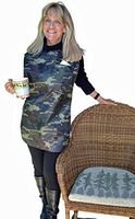 TidyTop Stylish Clothing Protector, CAMO, Adult Bib, 18" by 35"