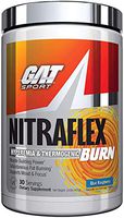 GAT Sport NITRAFLEX Burn, Pre-Workout, Blue Raspberry, 30 servings