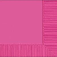 Bright Pink 3-Ply Dinner Napkins | Pack of 20 | Party Supply