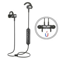 Sports Headphones GUSGU Wireless Earphone Stereo Sports Earbuds in Ear Bluetooth Headphones with Magnetic Design for Running(Noise Cancelling Mic,Snug Silicon Earbuds)