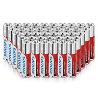 Philips AAA Batteries (40 Count), 1.5V Alkaline Batteries, 1100mAh Performance LR03 AAA Battery,LR03P4B/27