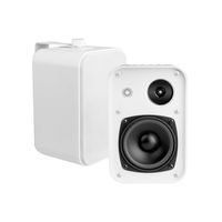 OSD Audio 4" 3-Way Outdoor Patio Speaker Pair - Weather Resistant, White - AP450