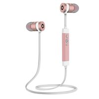 GBSELL Bluetooth Wireless In-Ear Stereo Headphones Waterproof Sports Running Headphones (Rose Gold)