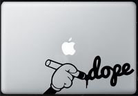 Hand Writing Dope JDM Macbook Air-pro 11 13 15 17 Stickers,decal