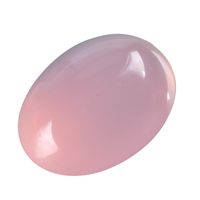 8pcs Top Quality Natural Pink Agate Translucent Oval Cabochon Arc Bottom Gemstone Cabochons 16x12mm GQ13