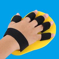 Child Finger Seperator Kids Hand Orthosis Splint Separate Children Finger Flex Spasm Extension Board Boy or Girl Polio Rehabilitation Exercise (Yellow:5-10 Years Old)