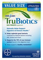 TruBiotics Daily Probiotic, 60 capsules - Gluten Free, Soy Free Digestive + Immune Health Support Supplement for Men and Women