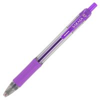 Zebra Sarasa Retractable Gel Ink Pens, Medium Point 0.7mm, Violet, Rapid Dry Ink, 12-Count