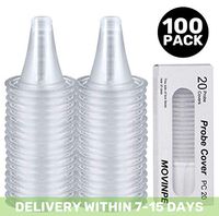 MOVINPE 100 Counts Ear Thermometer Probe Covers/Refill Caps/Lens Filters for All Braun ThermoScan Models and Other Types of Digital Thermometers Disposable Covers