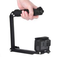 aXXcssqw9b3-Section Telescoping Pole Monopod Tripod Stand Selfie Stick for Gopro Hero 7 - Black