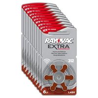 Size 312 Hearing Aid Battery 40pk Zinc-Air -Rayovac