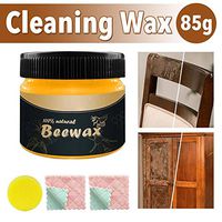 Supicity 4 Pack/Set Wood Seasoning Beewax Kit, Beeswax Polish, Wood Seasoning Beeswax, Waterproof Furniture Nursing Polishing Wax Cleaning Tools - Protect and Enhance The Shine charmingly