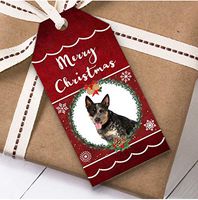 Australian Cattle Dog Christmas Gift Tags (Present Favor Labels)