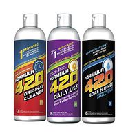 Formula 420 Bundle Pack : 1 Bottle Glass Metal Ceramic Pipe Original Cleaner 12 oz, 1 Bottle Formula 420 Daily Use Cleaner 16oz Concentrate makes 32oz & 1 Bottle Formula 420 Soak-N-Rinse 16 oz (3 bott