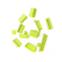 GerTong 13 Piece/Set Dustproof Cover Stopper Universal Anti-Dust Silicone Plugs for PC Laptop and Notebook Computers (Green)