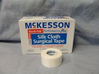 MCK61102200 - Mckesson Brand Surgical Tape Medi-Pak Performance Plus Silk 1 Inch X 10 Yards NonSterile