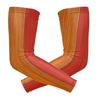 LEVEIS Rainbow Color Arm Sleeves UV Protection for Men Women Sunblock Protective Gloves Running Golf Cycling Driving Long Arm Cover 1 Pair