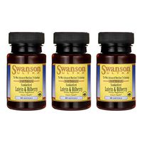 Swanson Standardized Lutein & Bilberry 60 Sgels (3 Pack)