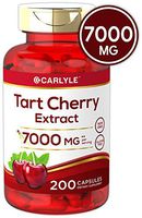 Tart Cherry Capsules | 7000 mg | 200 Pills | Max Potency | Non-GMO, Gluten Free | Tart Cherry Juice Extract | by Carlyle