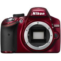 Nikon D3200 Digital SLR Camera Body (Red)