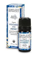 Living Flower Essences Simplers Botanicals, Focused and Aware, 0.16 Fluid Ounce