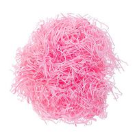 LIOOBO Cut Paper Shred Filler for Gift Wrapping and Box Filling Candy Chocolate Void Filler with Natural Lafite Grass Silk Paper 20G/Bag (Pink)
