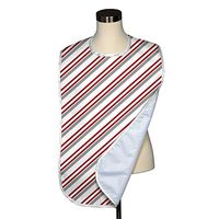 Christmas Collection Collection Adult Bib - Covered with Care Assorted Prints Available! (Peppermint Christmas Stripe)