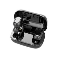 BOOMdanTrue HiFi Wireless Bluetooth 5.0 Headphones, True Wireless Stereo Earphones, Hi-fi Sound Bluetooth Headset with Charging Case, Compatible with iPhone/Samsung/Apple Airpods (Black)