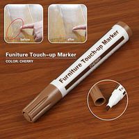 Clearance 🔥Tuscom Furniture Markers, Furniture Touch Up Marker, Scratch Repair Kit, Flet Tip Wood Markers, Markers and Wax Sticks, for Stains, Scratches, Wood Floors, Tables, Carpenters (Cherry)