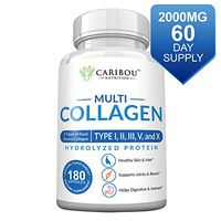 Multi Collagen Pills - 180 Collagen Pills - Type I, II, III, V & X Collagen Capsules - Unique Blend of Collagen Peptides Capsules - Wild Fish, Eggshell, Chicken & Grass-Fed Beef Collagen Supplements