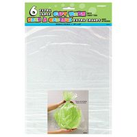 Large Clear Cellophane Bags, 6ct, Clear, 1 Pack