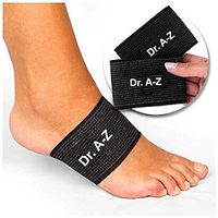 DR A-Z Copper Compression Arch Support - 2 Plantar Fasciitis Sleeves. Upgraded Copper Arch Supports. Planter Fasciitis Support Braces for Foot Care, Feet Pain, Flat Arches, Heel Spurs 2Pcs (S/M)