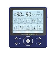 10 Modes Best Muscle Stimulator tens EMS nmes Unit Machines Electric Electronic Pulse Massagers for Back Neck Shoulder Knee Legs Body Pain tmj Replacement Pads HealthmateForever PRO10AB2C (Blue)