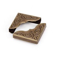 20pcs Bronze Metal Book Corner Protector Scrapbook Photo Album Diary Cover Corner Decorative
