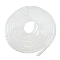uxcell Spiral Wire Wrap Cable Wrap Cord 9/16-inch x 15ft PE Polyethylene Tubing for Computer Cable