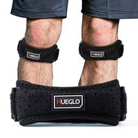 HUEGLO Patella Knee Strap for Knee Pain Relief,Men Running Knee Brace for Women Meniscus Tear,Patellar Tendon Support Strap for Hiking,Basketball,Jumpers Knee Band, Tennis, Tendonitis, 12-19",2Pack