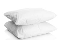 Digital Decor Set of Two 100% Cotton Hotel Down-Alternative Made in USA Pillows - Three Comfort Levels! (Queen, Gold/Medium)