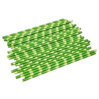 Drink Biodegradable Bamboo Style Paper Straws(Pack of 25),for Birthday Party Supplies