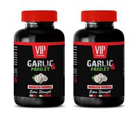 Blood Pressure Natural Pills - Garlic & Parsley 600MG - Extra Strength - Garlic Supplement Natural - 2 Bottles 200 Softgels