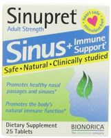 SINUPRET BY BIONORICA SINUPRET ADULT STRENGTH, 25 TAB