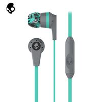 SKULLCANDY INK'D 2 Silicone Ear Gels W/Microphone & Remote Mint/Black