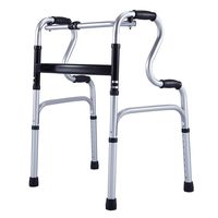 LBYMYB Folding Walker Elderly Walker Aluminum Dual-use Walker Multi-Function Walker Crutches Wheelchair