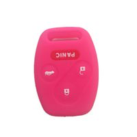 Peachblow Silicone Rubber Keyless Entry Remote Key Fob Case Skin Cover Protector for Honda 3+1 Buttons