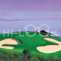 Hi-Look Microfiber Cleaning Cloth - Pebble Beach, Seventh Hole