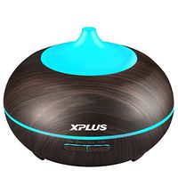 Essential Oil Diffuser, XPLUS 300ml Ultrasonic Aroma Diffuser Cool Mist Humidifier Aromatherapy Diffusers for Office Home Baby Bedroom Living Room Study Yoga Spa with 7 Color LED Lights Auto Shut-Off