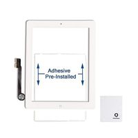 Fixcracked Touch Screen Replacement Parts Digitizer Glass Assembly for ipad 3 (White)