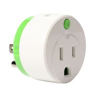 NEO Z-Wave Plus Smart Mini Plug Z-Wave Outlet On/Off Plug-in Switch Home Automation, Work with Wink, SmartThings, Vera, Fibaro & more, Green (1PK)