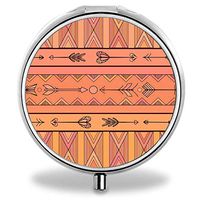 AUdddflsicenshf Pills Dispenser, Pill Organizer with 3 compartments Perfect for Travel & Purse Abundant Arrow Shapes Pack