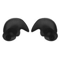Ladaidra Silicone Ear Buds for Covert Acoustic Tube Headset Earplugs Earmuffs Portable (Black)