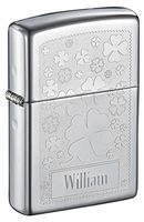Personalized Zippo Four Leaf Clover High Polish Lighter with Free Engraving